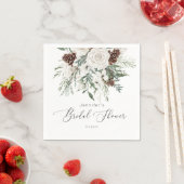 エバーグリーンエレガントブライダルシャワー スタンダードカクテルナプキン (インサイチュ)