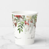 エバーグリーンエレガントブライダルシャワー 紙コップ (右)