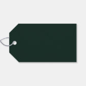 エバーグリーンガーランドモダンフォトクリスマス ギフトタグ (裏面横)