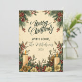 エバーグリーンキャンドルライトクリスマス シーズンカード (スタンド正面)