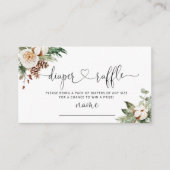 エバーグリーンクリスマスおむつラッフルチケット エンクロージャーカード (正面)