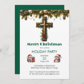 エバーグリーンクリスマスとホリークロス 招待状 (正面/裏面)