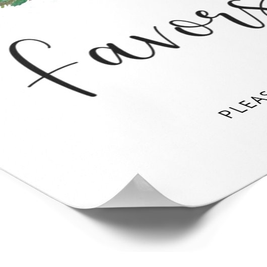 エバーグリーンクリスマスの好意のポスター ポスター (角)