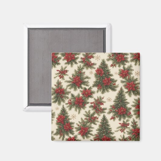 エバーグリーンクリスマスチャーム磁石 マグネット (正面/裏面)