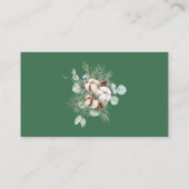 エバーグリーンクリスマスパインコーンおむつラッフルチケット エンクロージャーカード (裏面)