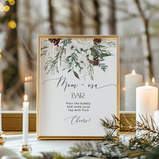 エバーグリーンクリスマスベビーシャワーマムオーサバー ポスター