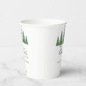 エバーグリーンクリスマスベビー外は寒い 紙コップ (右)