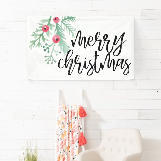 エバーグリーンクリスマスホリデーバナー 横断幕 (インサイチュ)