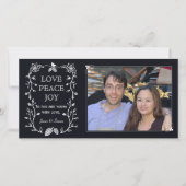 エバーグリーンクリスマスホリデーフォトカード シーズンカード (正面)