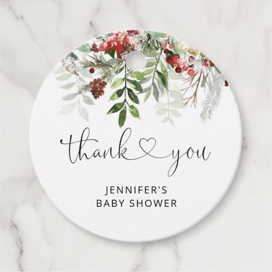 エバーグリーンクリスマス感謝していユー フェイバータグ (正面)