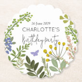 エバーグリーンサマーガーデンバースデーパーティー ペーパーコースター (正面)