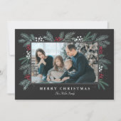 エバーグリーンスプレークリスマスフォトカード シーズンカード (正面)