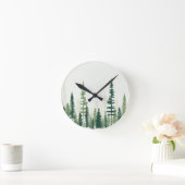 エバーグリーンチャーム ラウンド壁時計 (ホーム)