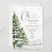 エバーグリーンツリーズホリデーウィンターパーティー 招待状 (正面)