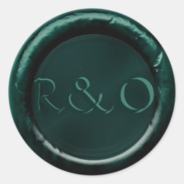 エバーグリーンドルイド結婚ヒルモノグラムのワックスシール ラウンドシール