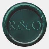 エバーグリーンドルイド結婚ヒルモノグラムのワックスシール ラウンドシール (正面)