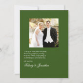 エバーグリーンパインとホリーの冬の結婚式 サンキューカード (裏面)