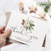 エバーグリーンパインコーン赤ちゃんシャワーサンキューカード カード