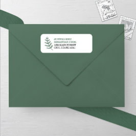 エバーグリーンパインブランチ結婚ズ差出人住所 ラベル