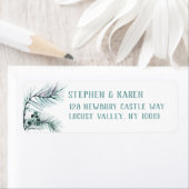 エバーグリーンパイン針エレガント差出人住所 ラベル (インサイチュ)