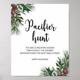 エバーグリーンパシファイア狩りベビーシャワーゲーム ポスター