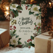 エバーグリーンピネコーンホリデーお祝い シーズンカード