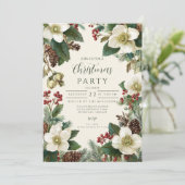 エバーグリーンピネコーンホリデーお祝い 招待状 (スタンド正面)