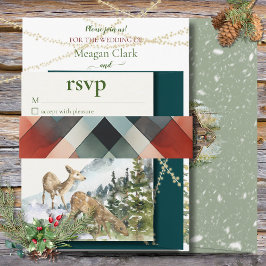 エバーグリーンフォレストベリーバンドの冬 招待状ベリーバンド