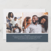 エバーグリーンフレームフォトホリデーカード (裏面)