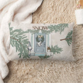 エバーグリーンブランチ休日フロントドアリース ランバークッション (ブランケット)