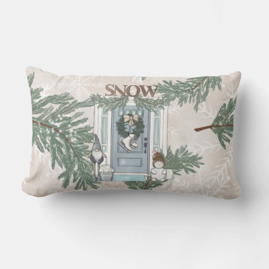 エバーグリーンブランチ休日フロントドアリース ランバークッション (正面)