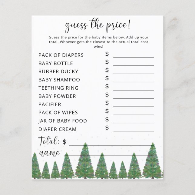 エバーグリーンプライス推測ゲーム (正面)