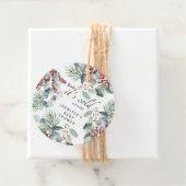 エバーグリーンベビーその冷たい外の赤ちゃんシャワー フェイバータグ (インサイチュ)