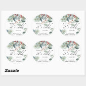 エバーグリーンベビーその冷たい外の赤ちゃんシャワー ラウンドシール (シート)