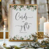 エバーグリーンベビーシャワーカードとギフト ポスター