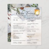 エバーグリーンベビートリビアベビーシャワーゲーム (正面/裏面)