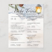 エバーグリーンベビートリビアベビーシャワーゲーム (正面)