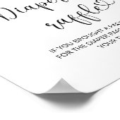 エバーグリーンベビー外のおむつラッフル冷たい ポスター (角)