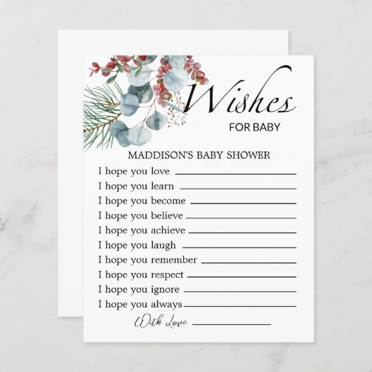 エバーグリーンベビー外のベビーを望む寒さ (正面/裏面)