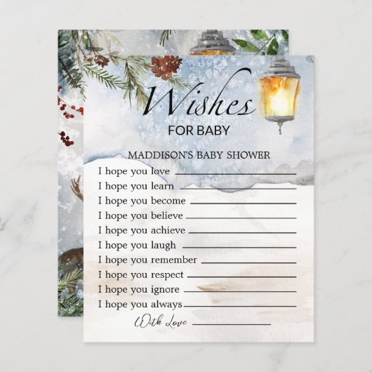 エバーグリーンベビー外のベビーを望む寒さ (正面/裏面)