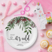 エバーグリーンベビー外は寒い ペーパープレート (パーティー)