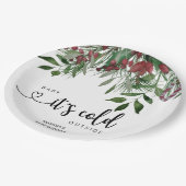 エバーグリーンベビー外は寒い ペーパープレート (アングル)