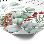 エバーグリーンベビーMom-osaバー外は寒い ポスター (角)