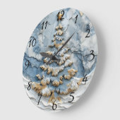 エバーグリーンホリデーツリータイムピース ラージ壁時計 (傾斜)