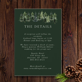 エバーグリーンマウンテングレンホワイトグリーンブラック エンクロージャーカード