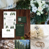 エバーグリーンマウンテングレンホワイトグリーンブラック サンキューカード