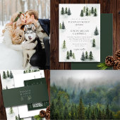 エバーグリーンマウンテングレンホワイトグリーンブラック 出欠カード