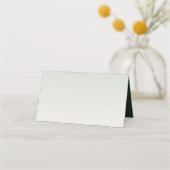 エバーグリーンマウンテンフォレストグリーンホワイトブラック プレイスカード (裏面)