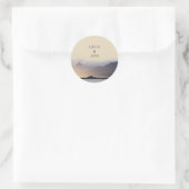 エバーグリーンマウンテンミストウェディングパーティーの好意 ラウンドシール (バッグ)