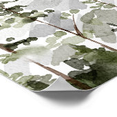 エバーグリーンマウンテン結婚フォレストのウェルカムサイン ポスター (角)